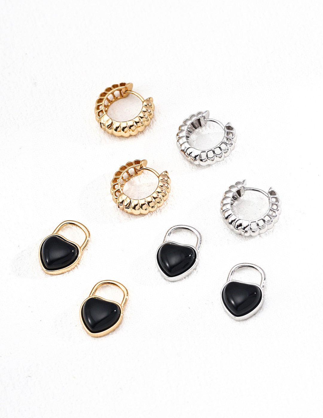 Detachable Black Onyx Earrings