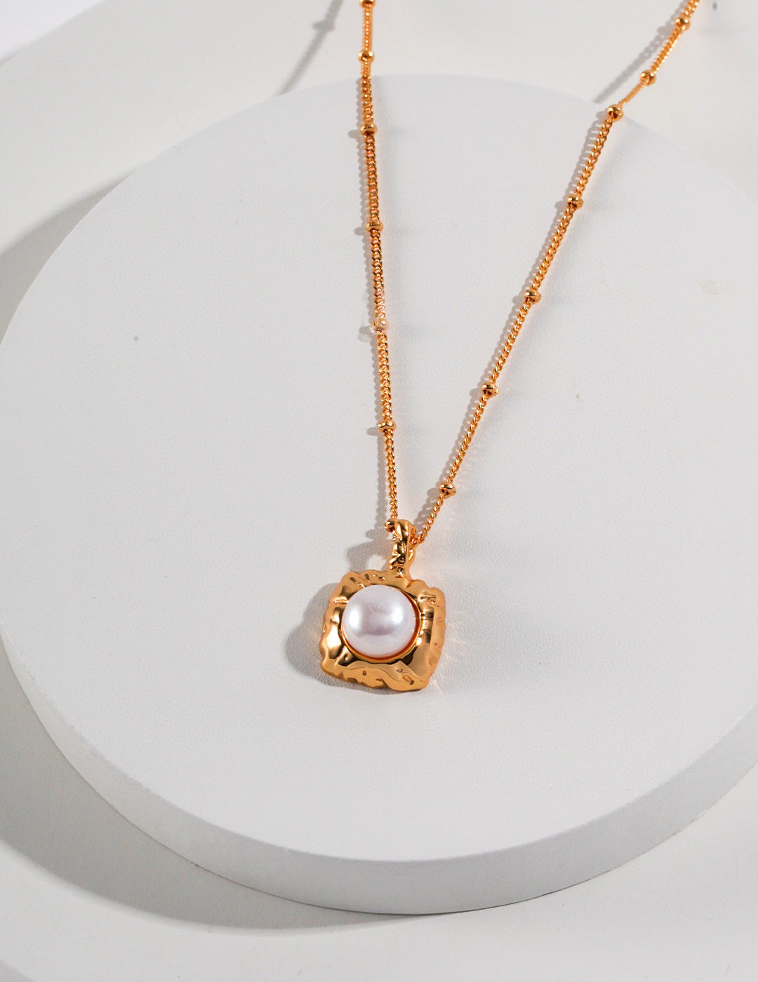 Baroque Pearl Square Necklace — Classic with a Modern Twist