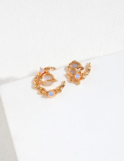 Moonlight Collection — Opal & Mother-of-Pearl Jewelry Set