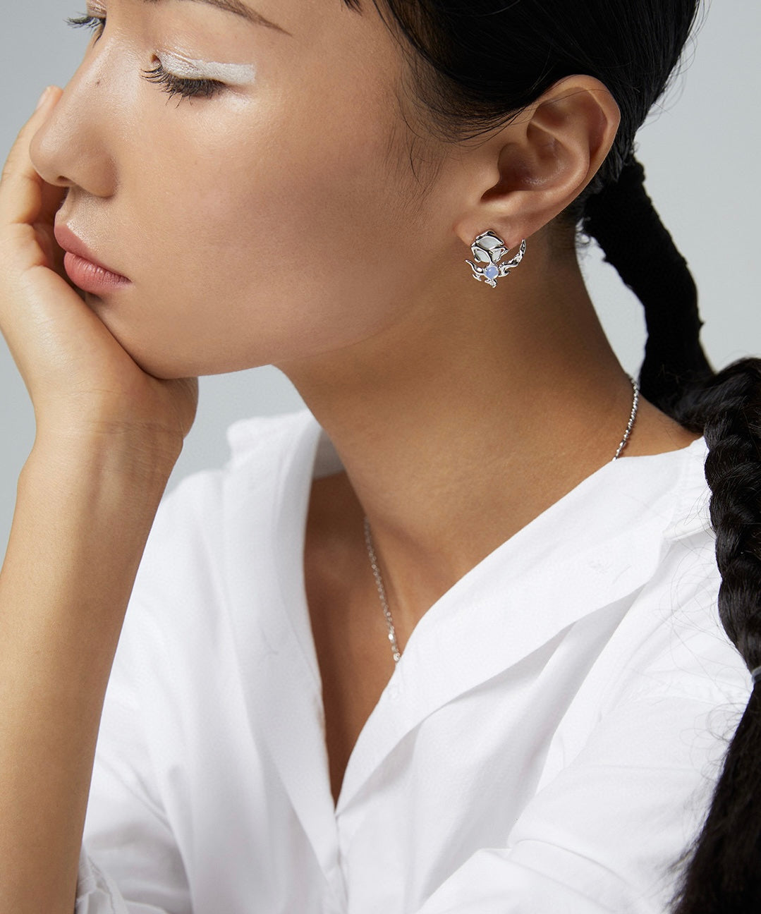 Moonlight Collection — Opal & Mother-of-Pearl Jewelry Set