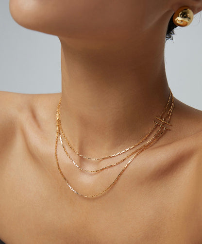 Minimalist Triple Layer Necklace
