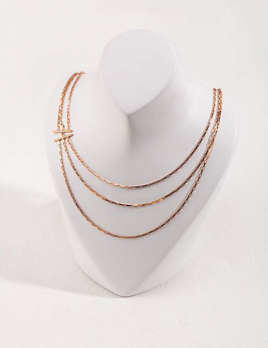 Minimalist Triple Layer Necklace
