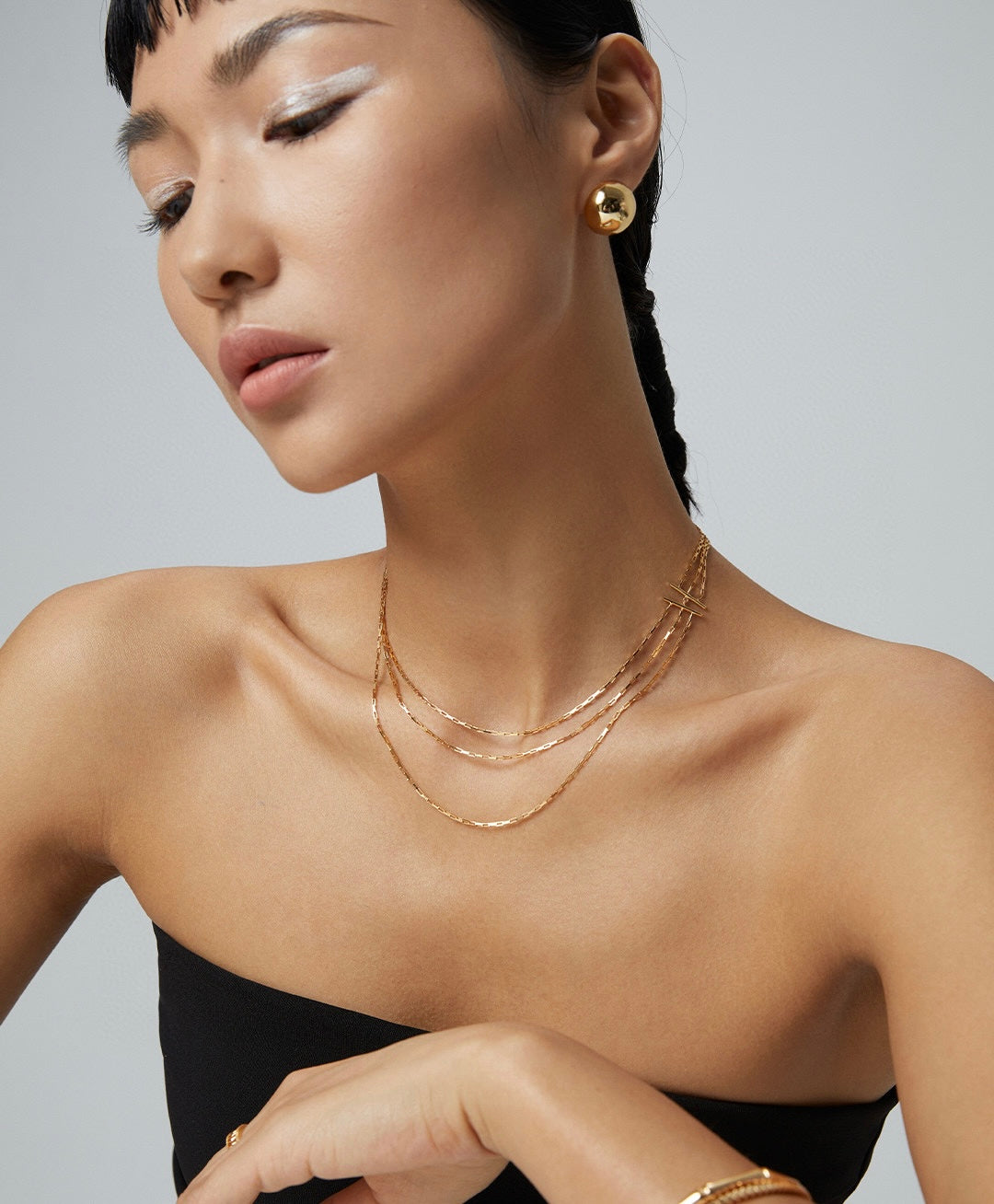 Minimalist Triple Layer Necklace