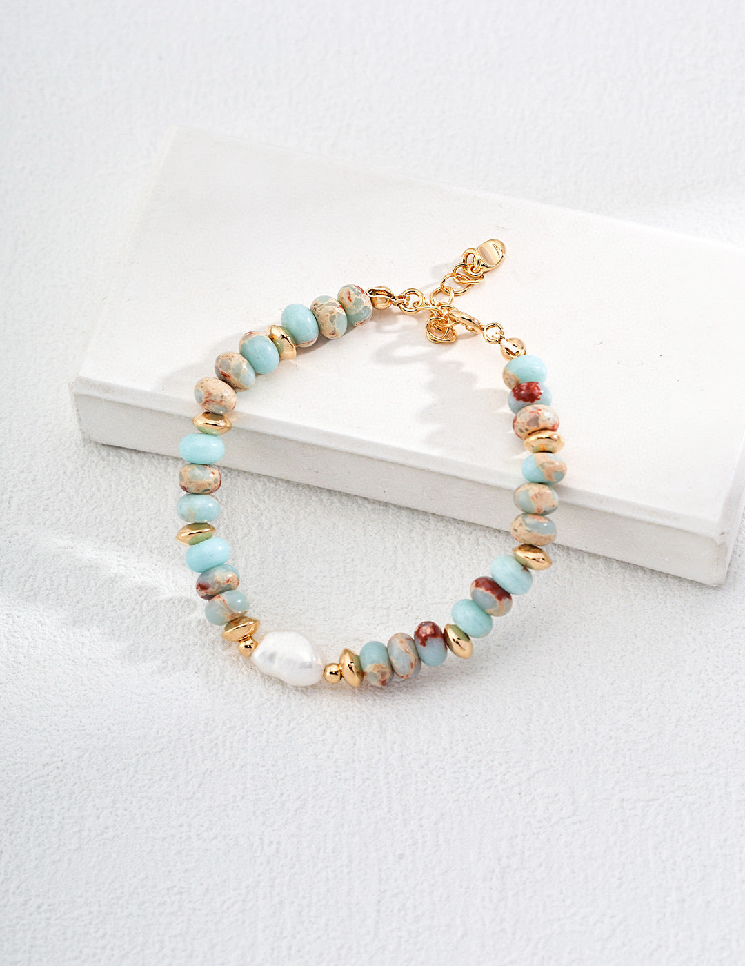 Natural Shoushan Stone & Pearl Necklace / Bracelet
