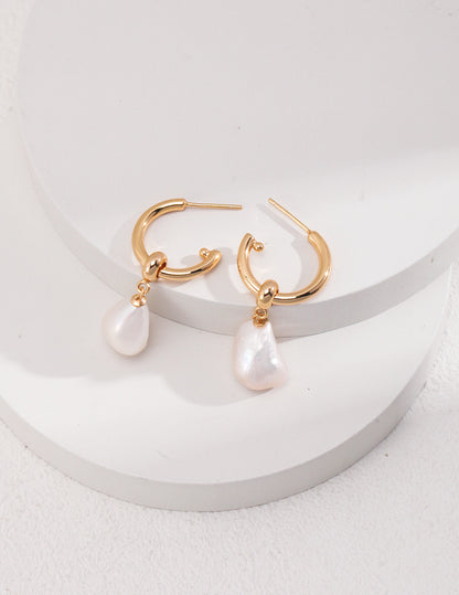 Lulu & Evie – Detachable Baroque Pearl Earrings