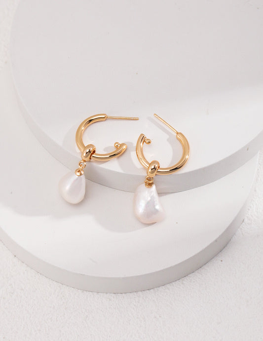 Lulu & Evie – Detachable Baroque Pearl Earrings