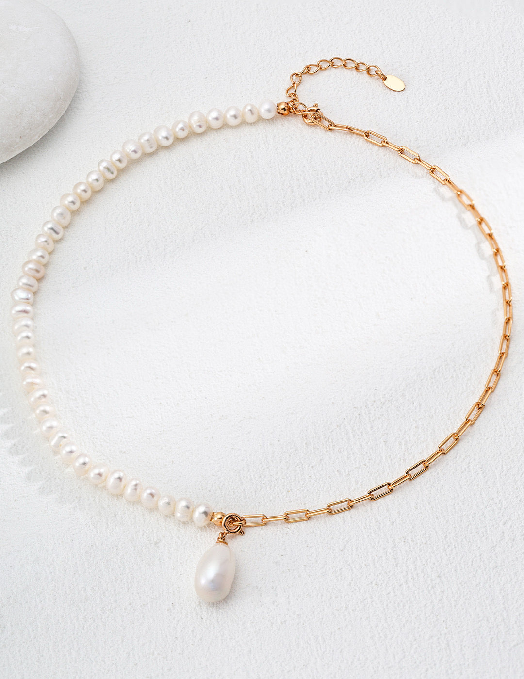 Baroque Pearl Chain Necklace