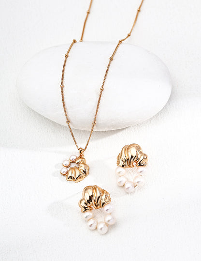 Golden Wave Pearl Set