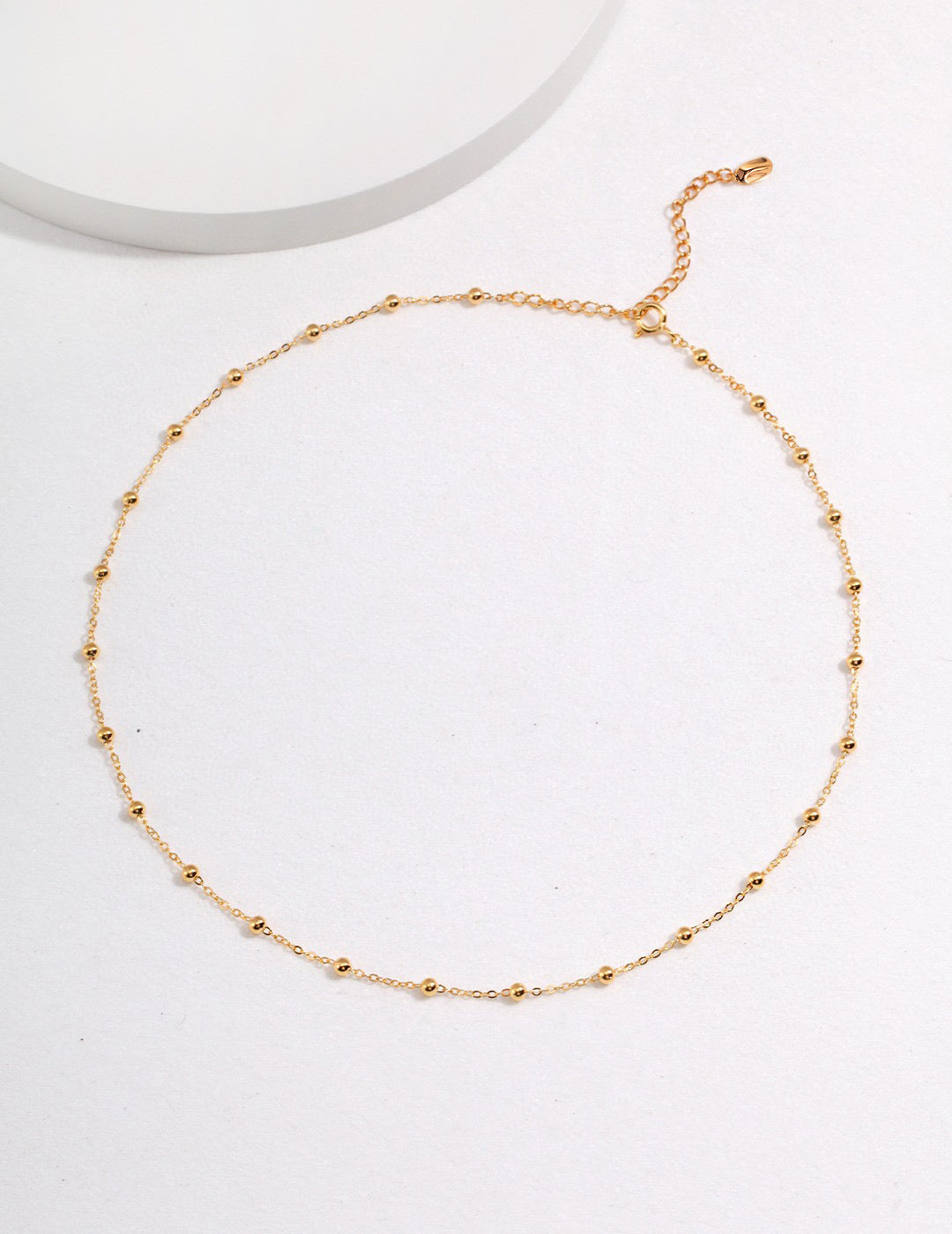Minimal Bead Necklace & Bracelet Set