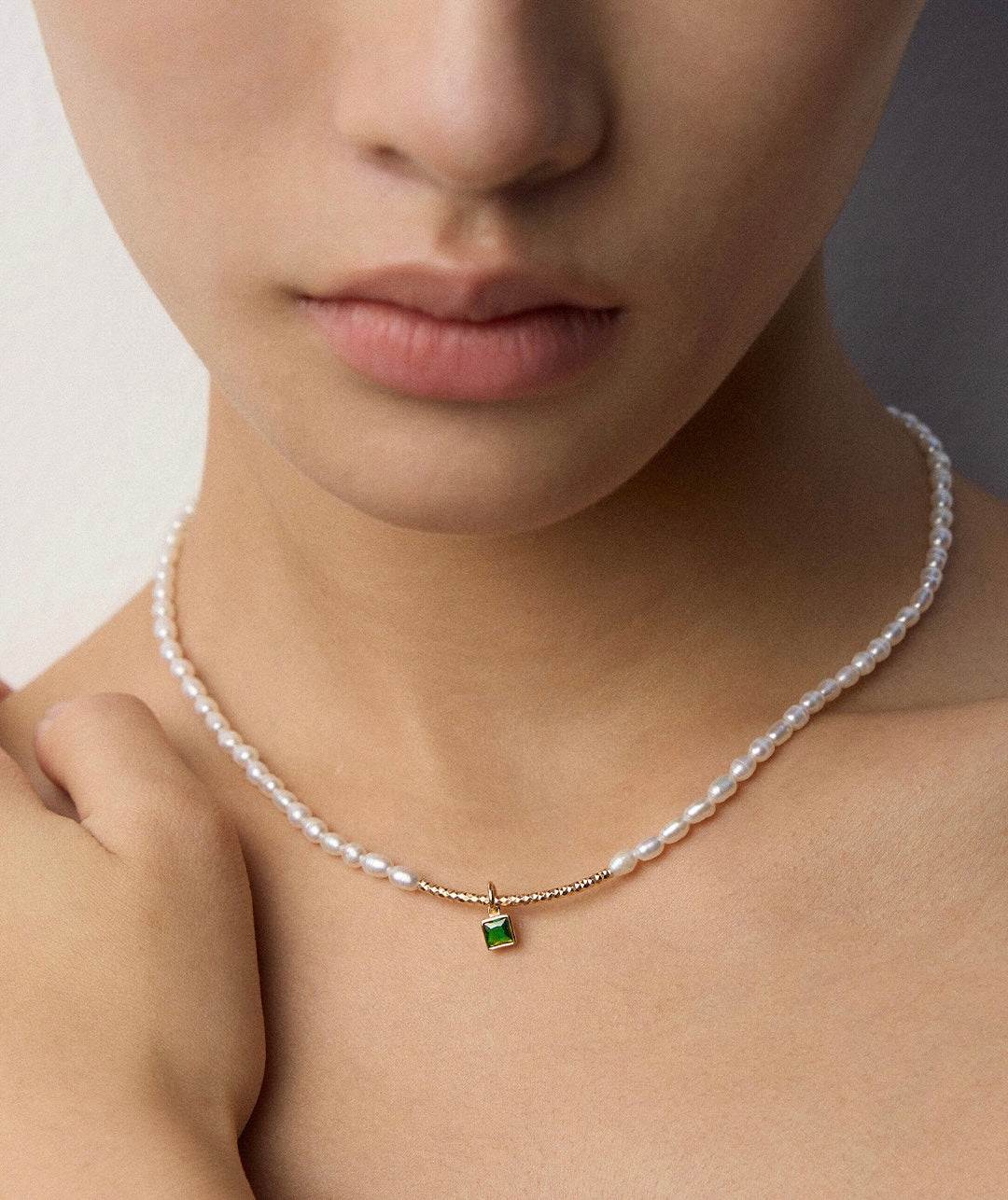 Elegant Pearl & Zircon Set