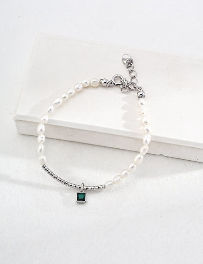Elegant Pearl & Zircon Set