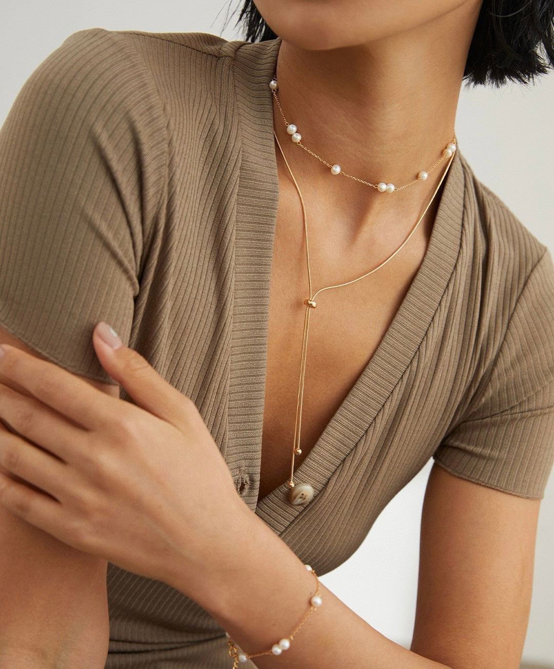 Sleek Adjustable Chain Set — Necklace & Bracelet