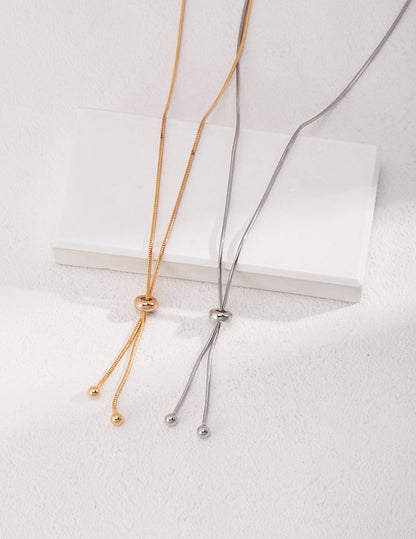 Sleek Adjustable Chain Set — Necklace & Bracelet