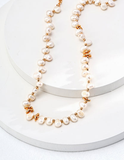 Baroque Freshwater Pearl Necklace & Bracelet Set