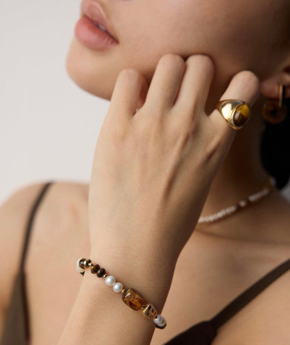 S925 Tiger’s Eye Silver Ring