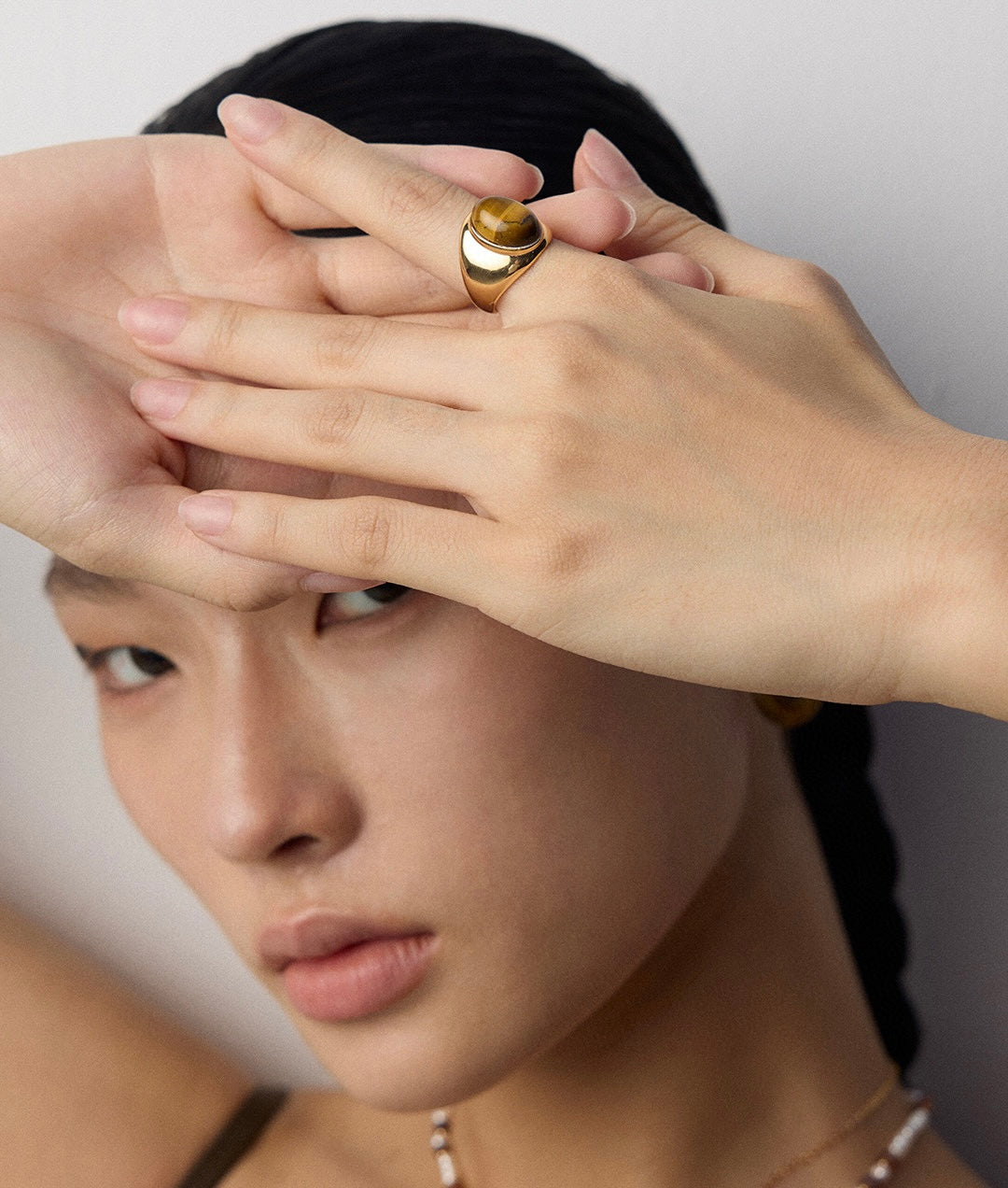 S925 Tiger’s Eye Silver Ring