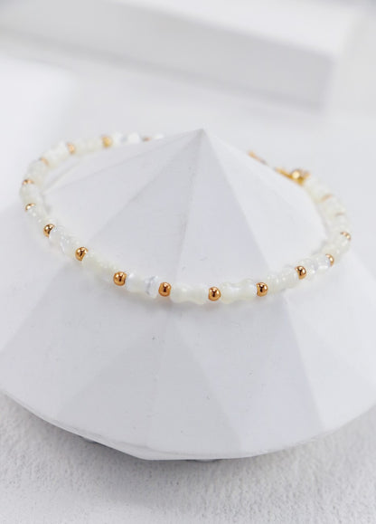 Minimal Pearl Bar Set – Necklace & Bracelet