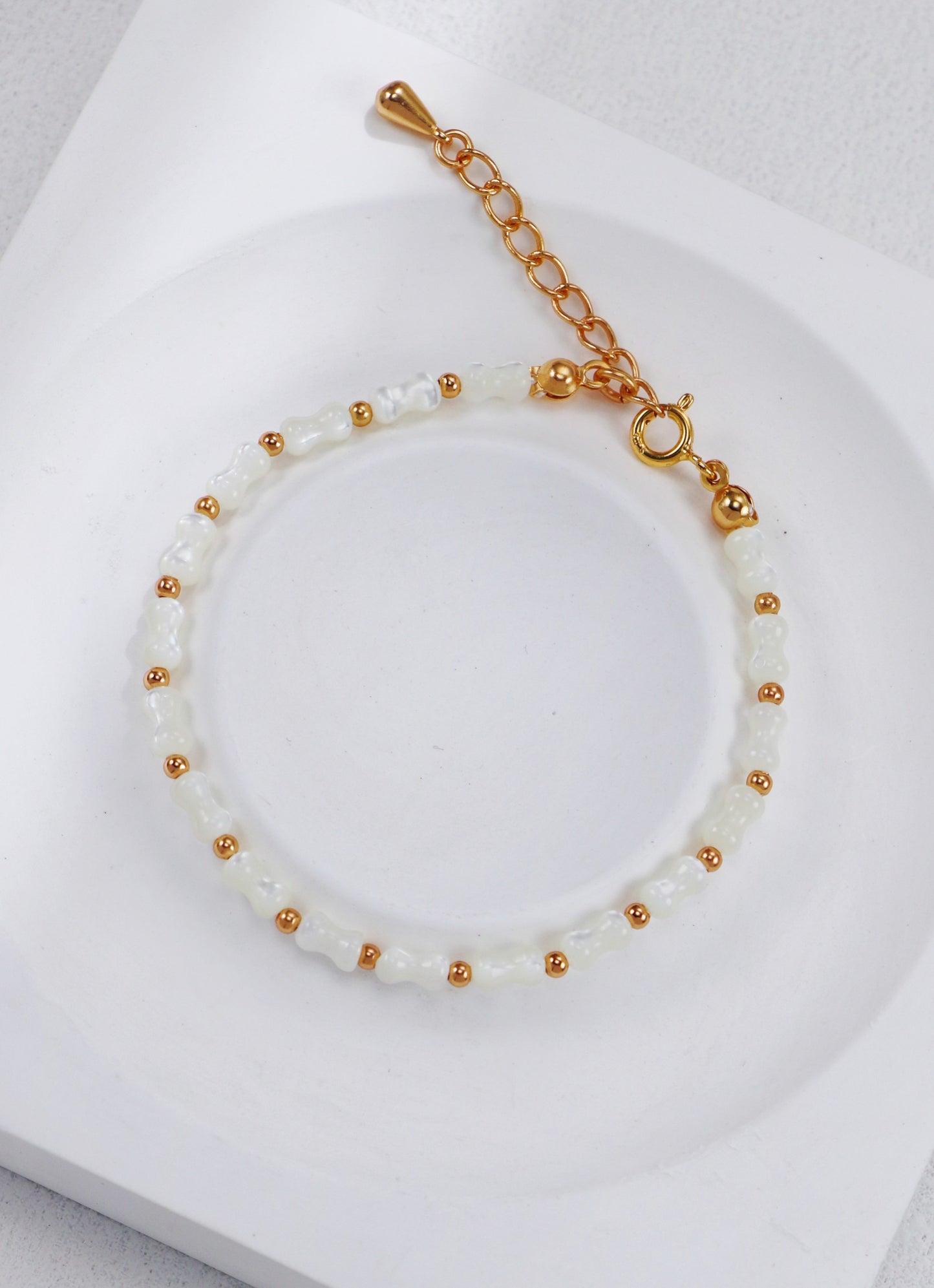 Minimal Pearl Bar Set – Necklace & Bracelet