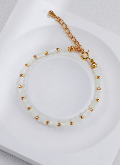 Minimal Pearl Bar Set – Necklace & Bracelet