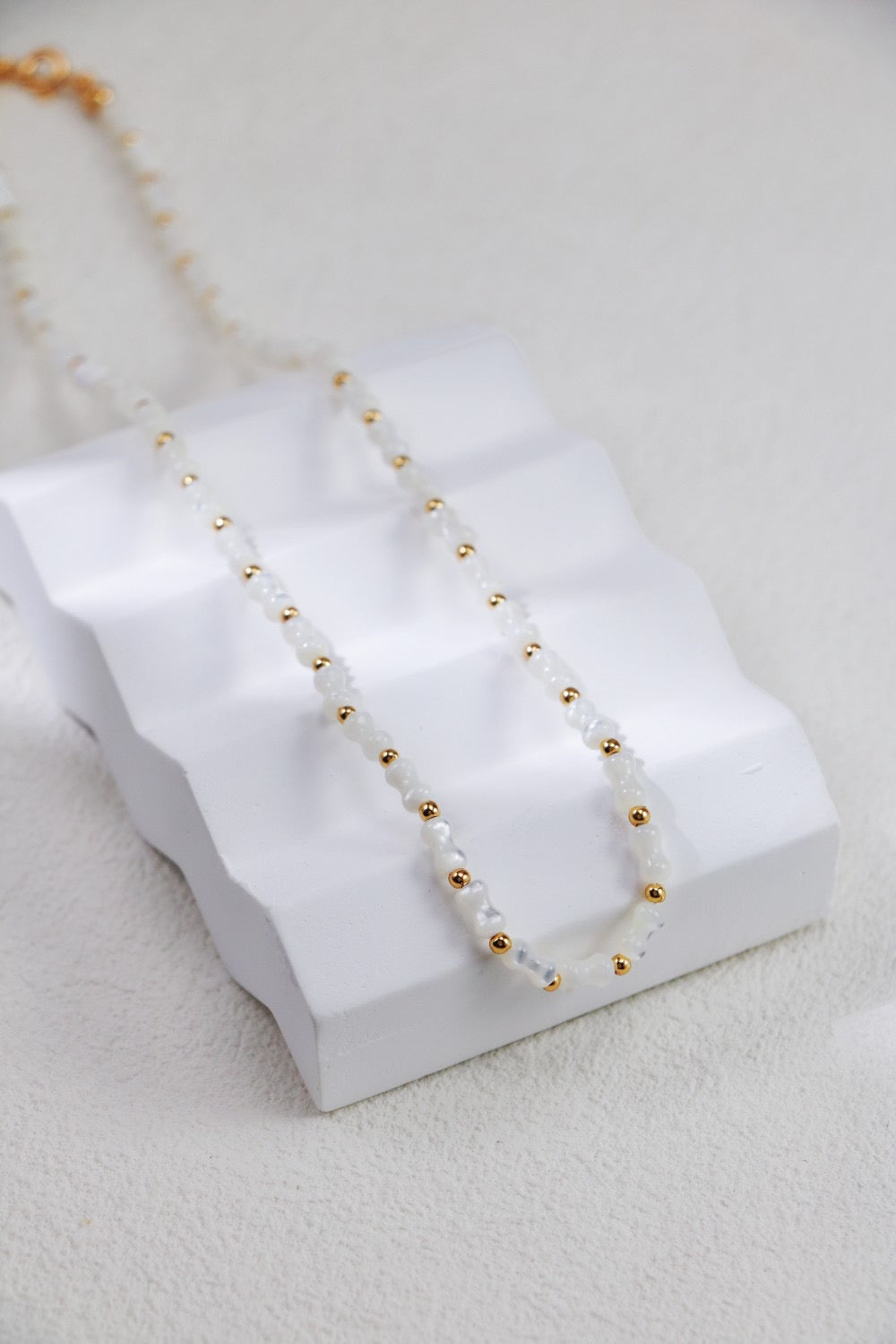 Minimal Pearl Bar Set – Necklace & Bracelet