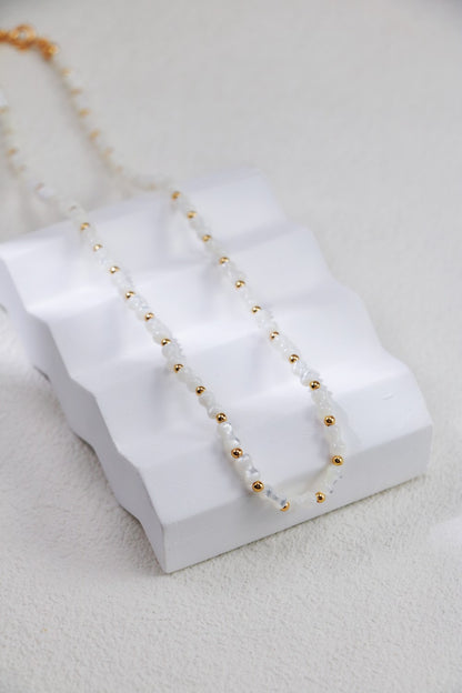 Minimal Pearl Bar Set – Necklace & Bracelet
