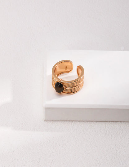 S925 Silver Tiger’s Eye Jewelry Set