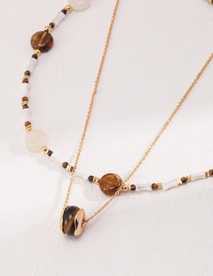 S925 Silver Tiger’s Eye Jewelry Set