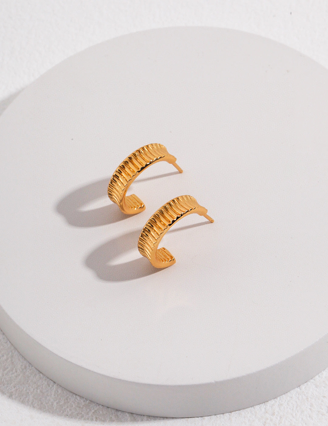 S925 Silver Textured Ring & Earrings Set