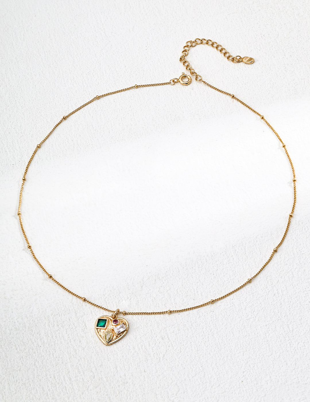 Vintage Heart Charm Necklace