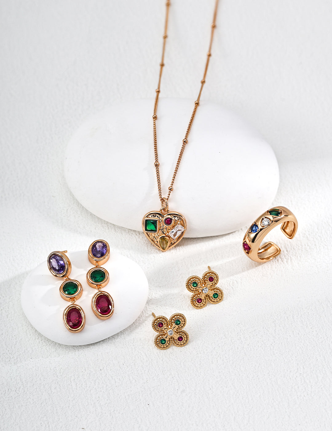 Vintage Heart Charm Necklace
