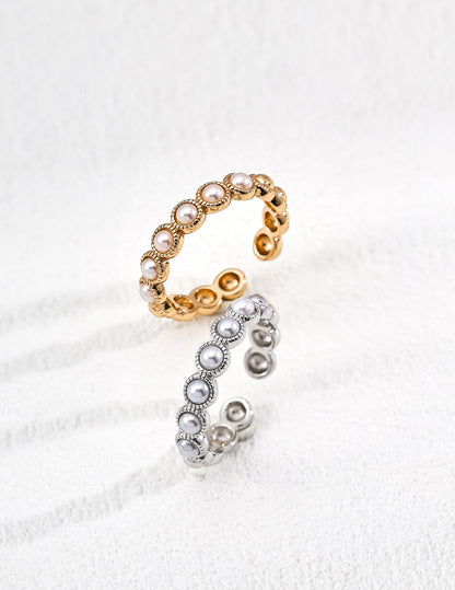 Vintage Pearl Band Ring
