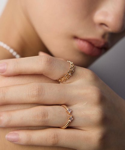 Lattice Spark Open Ring