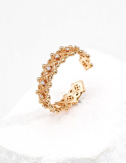 Lattice Spark Open Ring