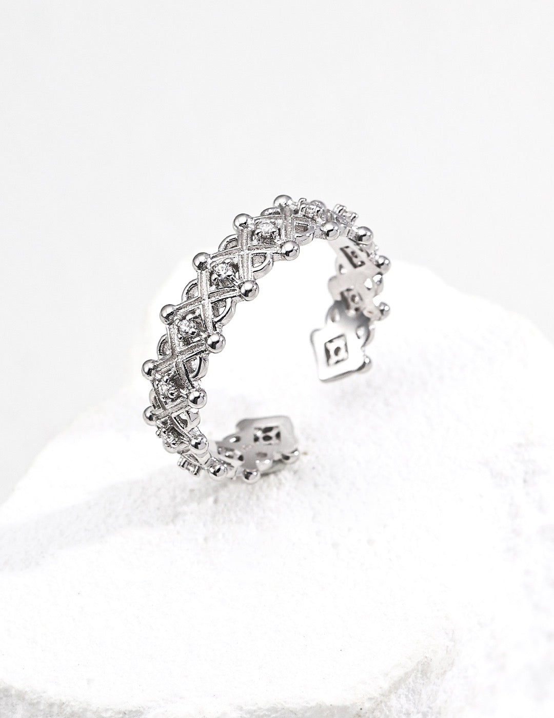 Lattice Spark Open Ring