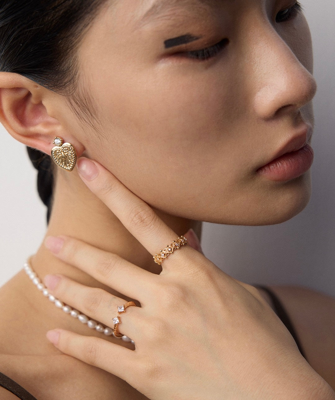 Lattice Spark Open Ring