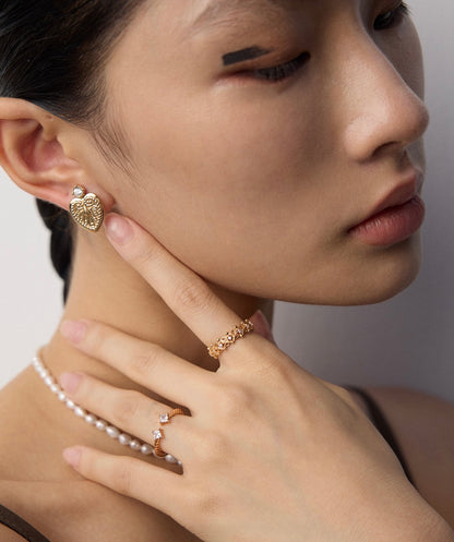 Lattice Spark Open Ring