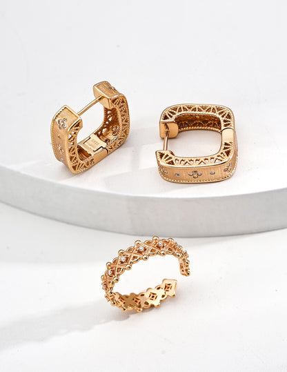 Lattice Spark Open Ring