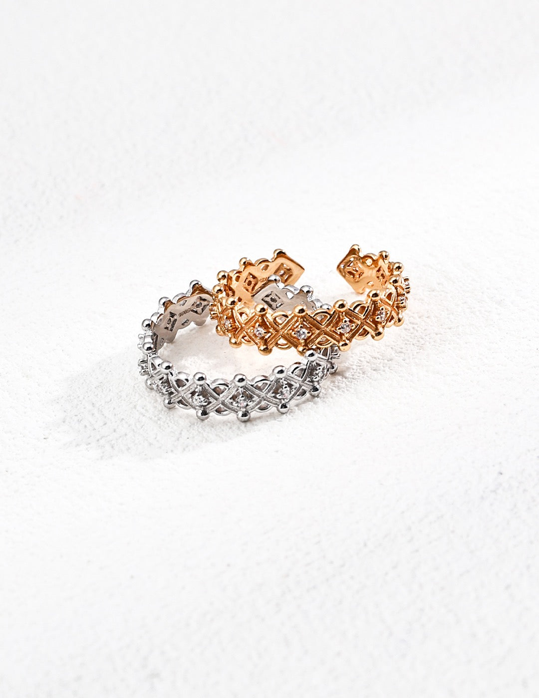 Lattice Spark Open Ring