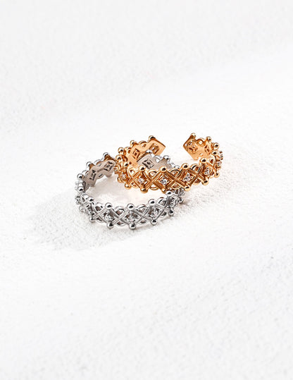 Lattice Spark Open Ring
