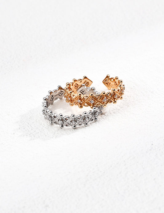 Lattice Spark Open Ring