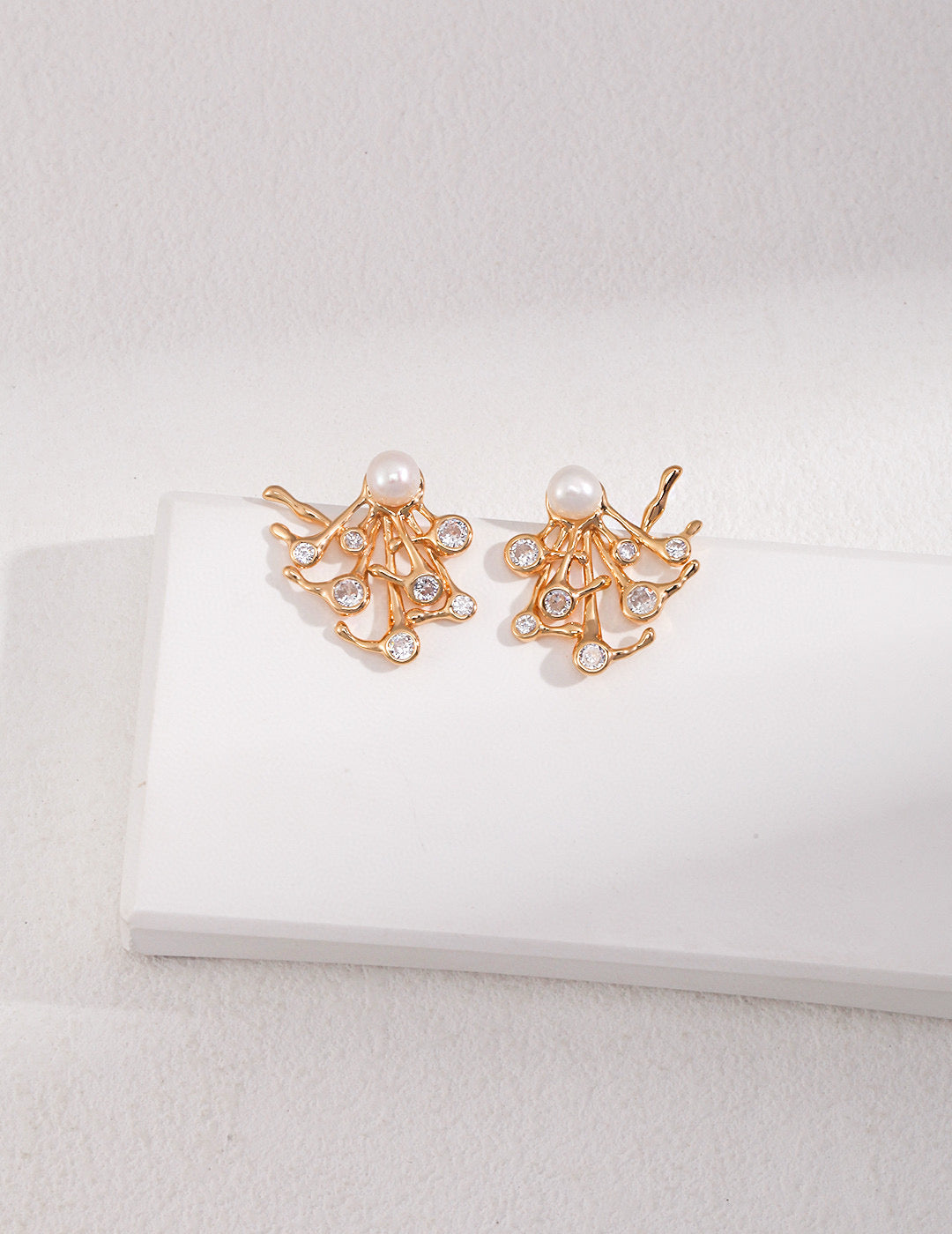 Branch & Pearl S925 silver earrings, bracelet and the necklace