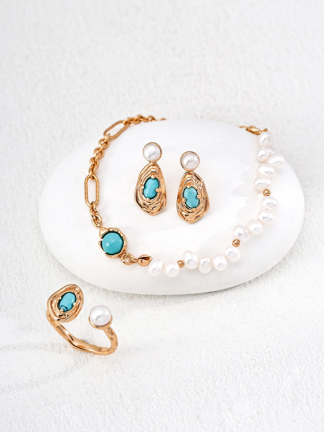 Molten Duo Collection – Turquoise &amp; Pearl