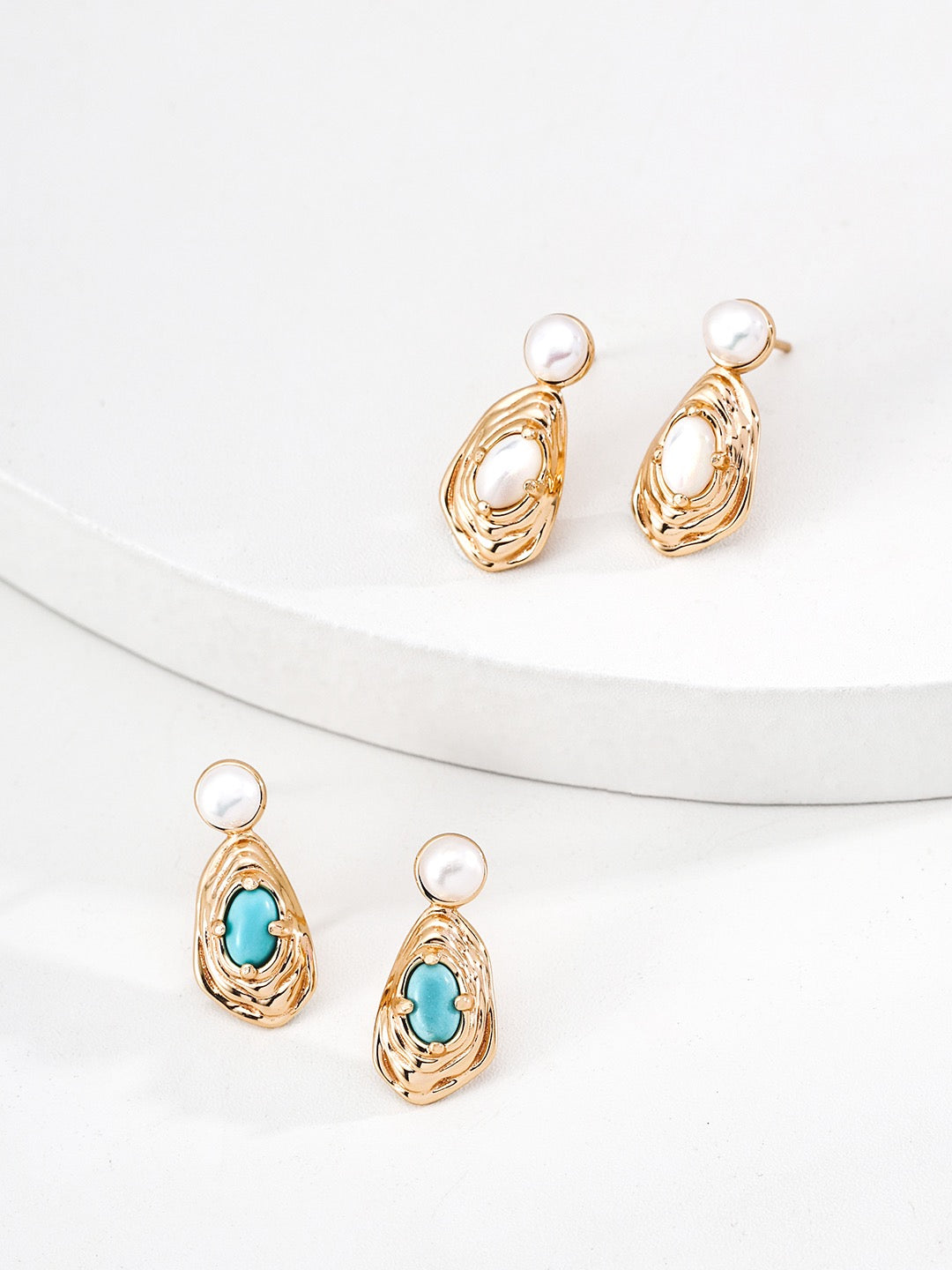 Molten Duo Collection – Turquoise &amp; Pearl