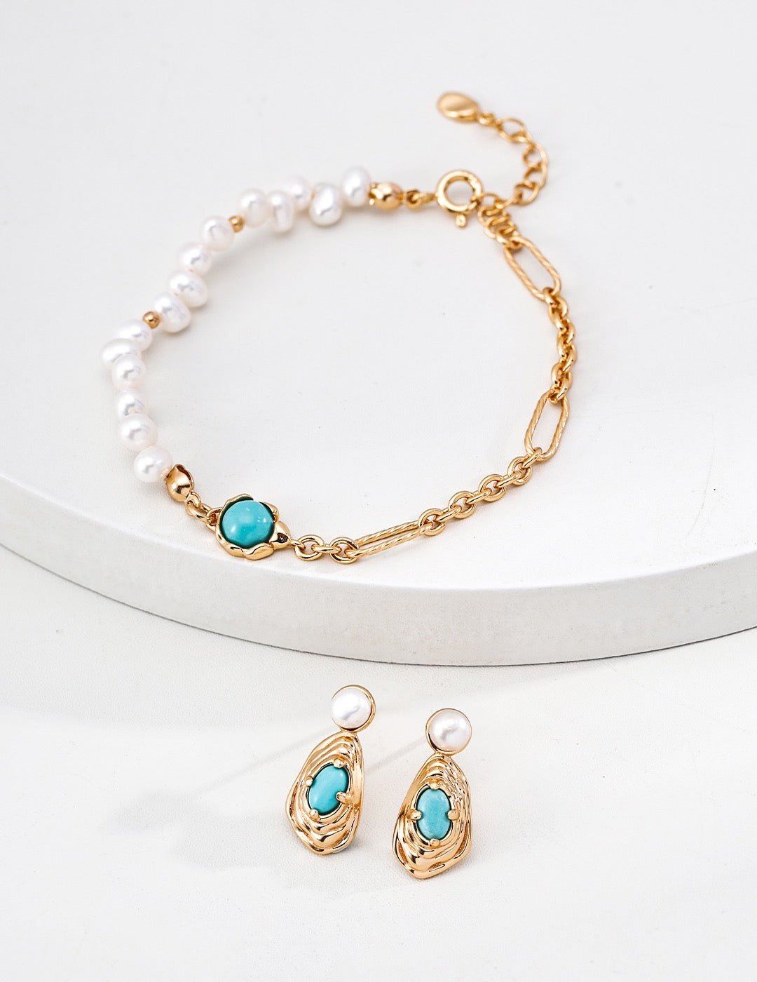 Molten Duo Collection – Turquoise &amp; Pearl