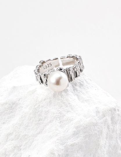 Adjustable Pearl Ring