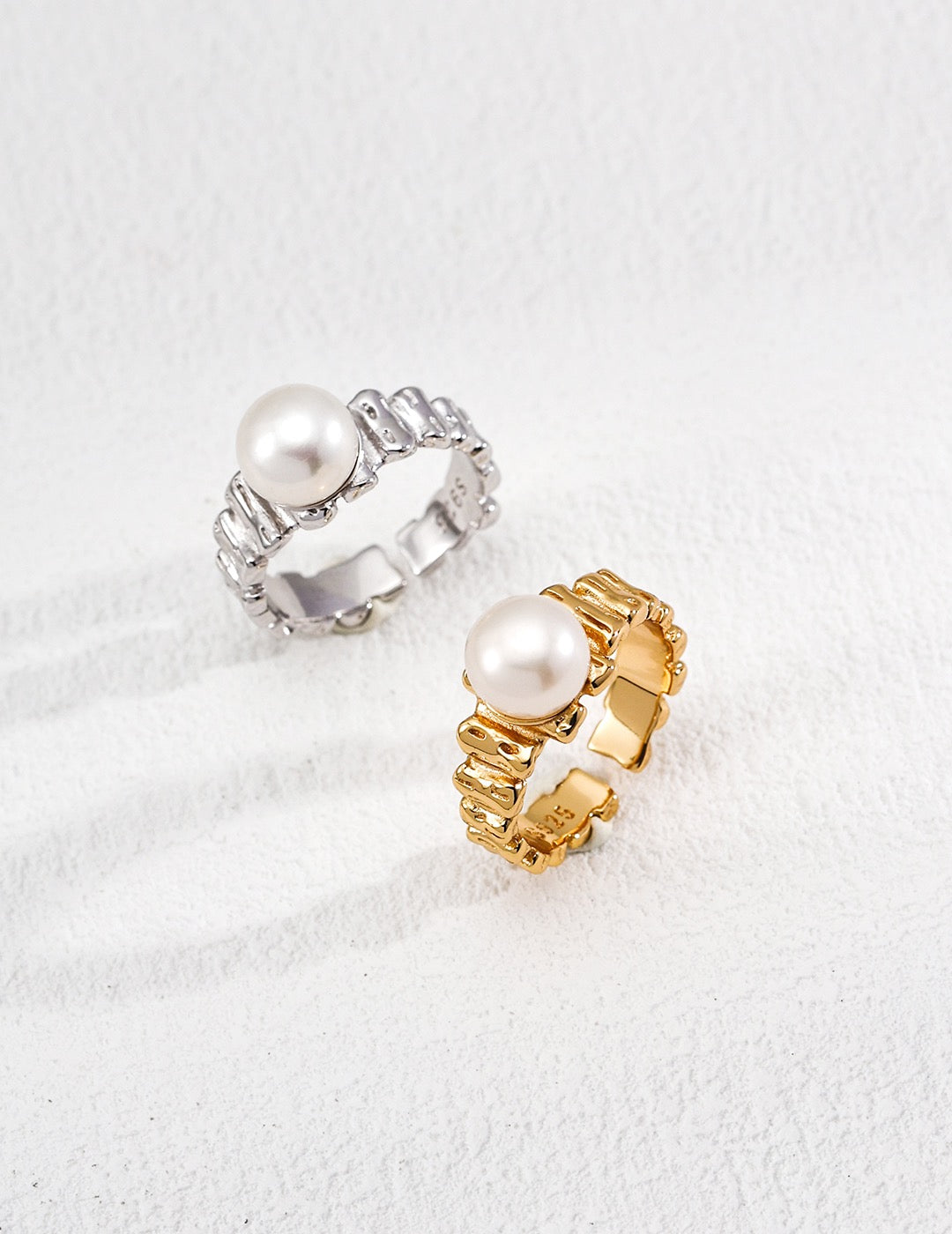 Adjustable Pearl Ring