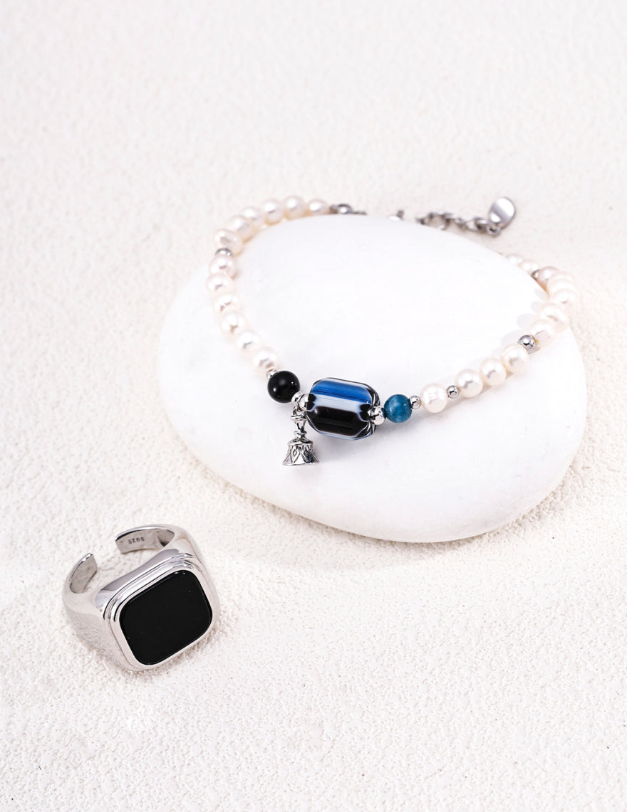 Himalayan Glass Pearl Bracelet