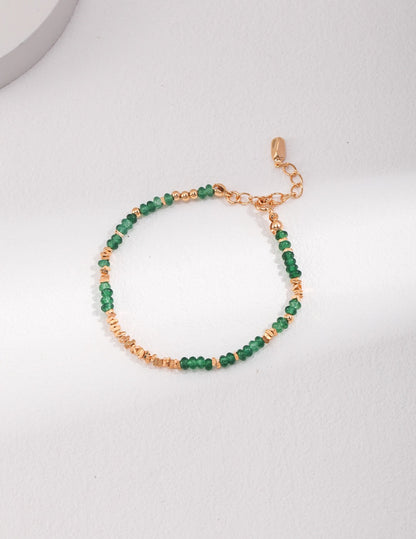 Emerald Glow Duo – Necklace & Bracelet Set