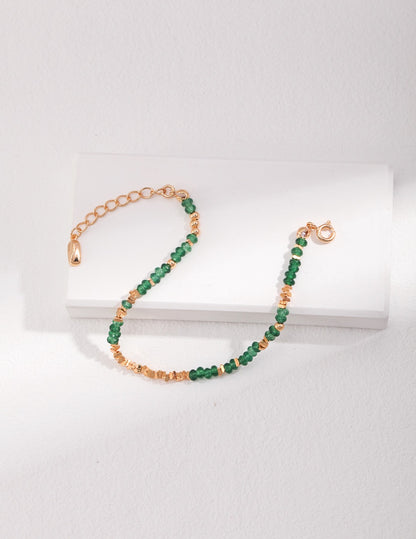 Emerald Glow Duo – Necklace & Bracelet Set