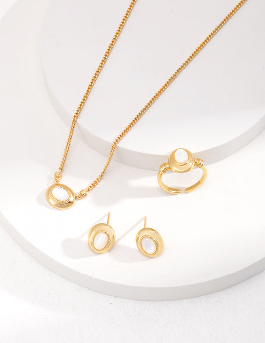Luna Grace 925 silver necklace, earrings, and ring